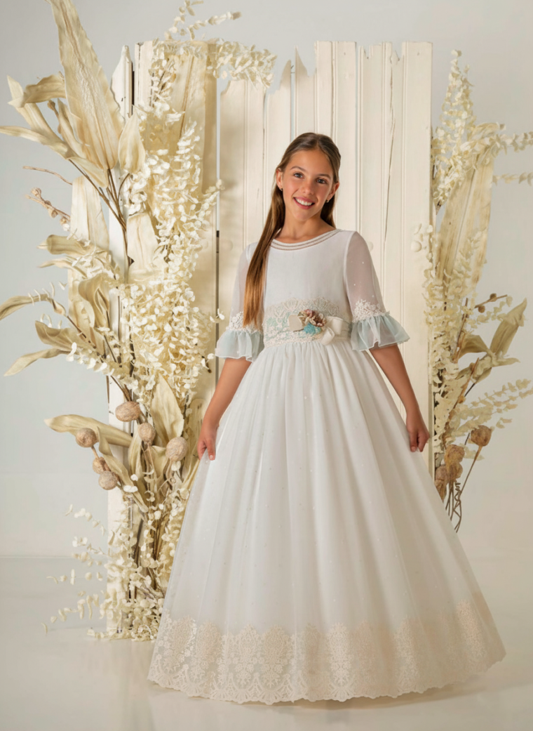 Vestido de comunión niña modelo A852 | ANA LAY Sevilla