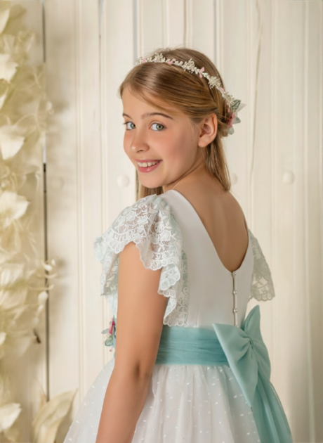 Vestido de comunión niña modelo A854 | ANA LAY Sevilla