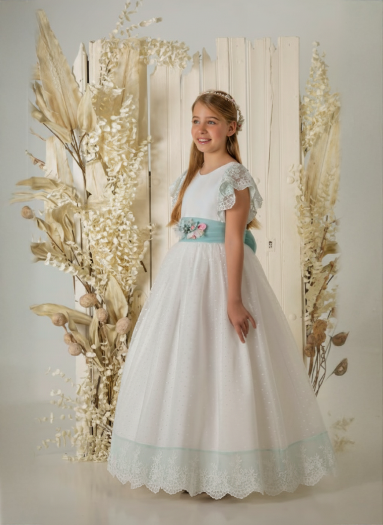 Vestido de comunión niña modelo A854 | ANA LAY Sevilla