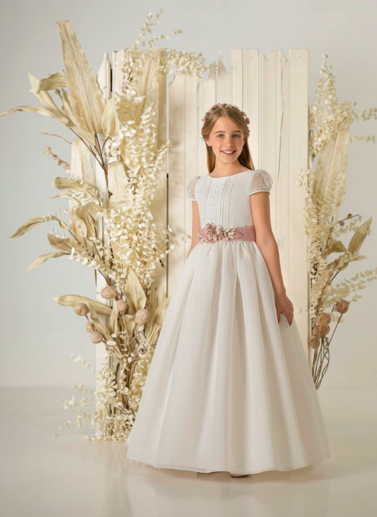 Vestido de comunión niña modelo A857 | ANA LAY Sevilla