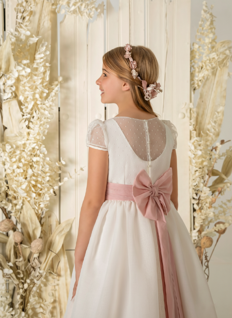 Vestido de comunión niña modelo A857 | ANA LAY Sevilla