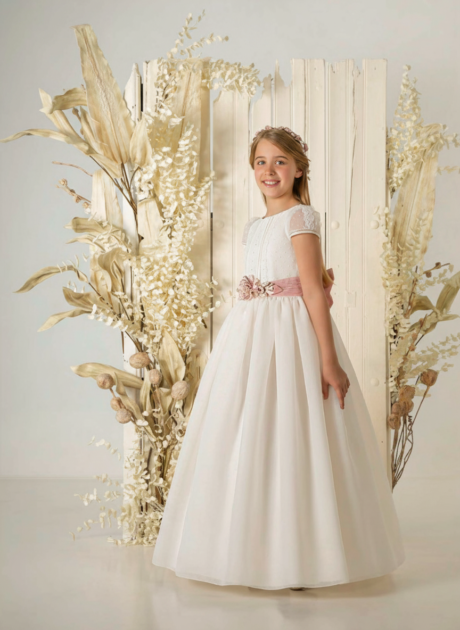 Vestido de comunión niña modelo A857 | ANA LAY Sevilla