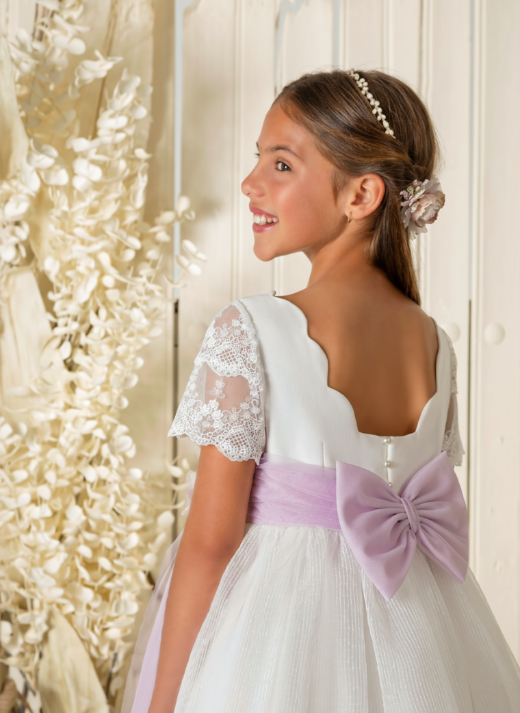 Vestido de comunión niña modelo A858 | ANA LAY Sevilla