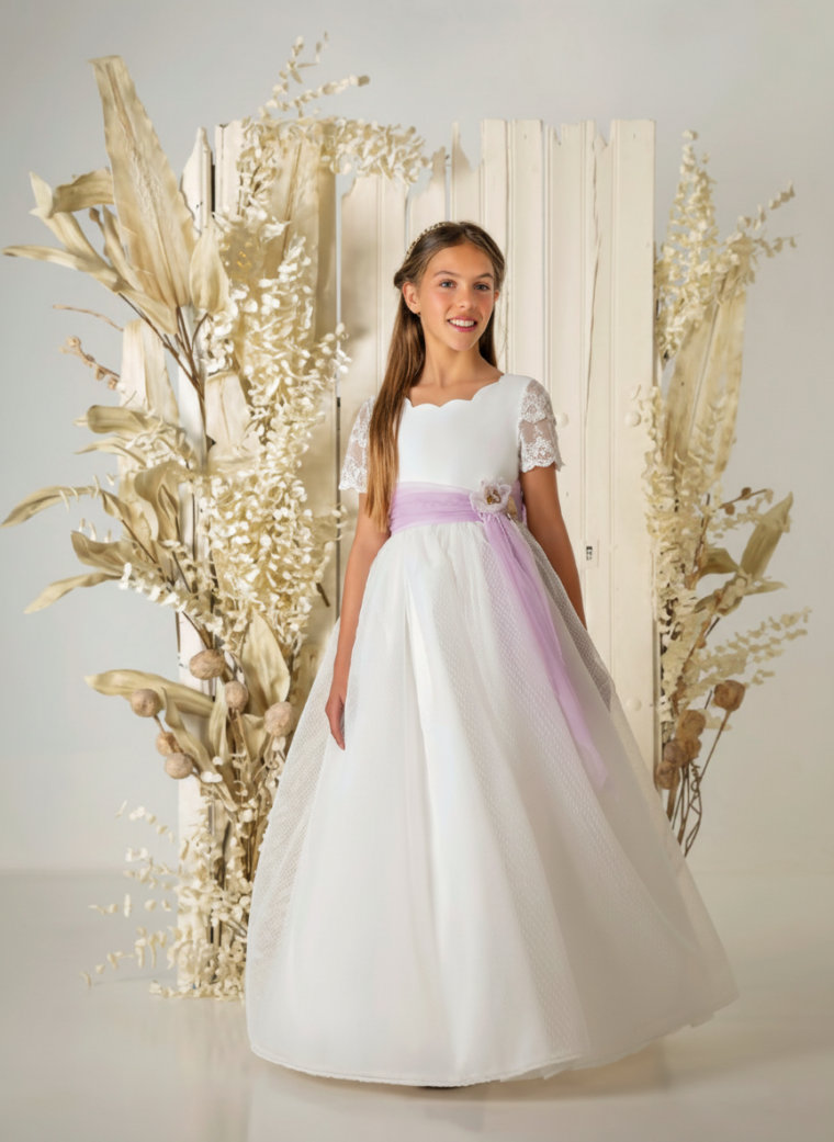 Vestido de comunión niña modelo A858 | ANA LAY Sevilla