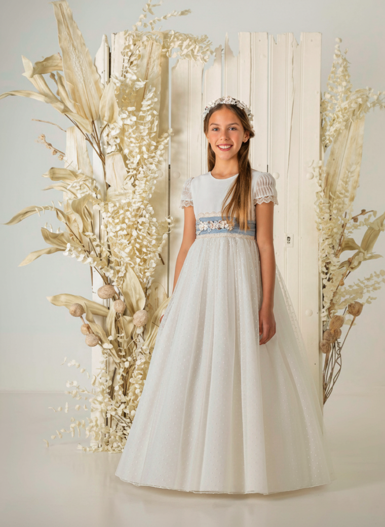 Vestido de comunión niña modelo A860 | ANA LAY Sevilla