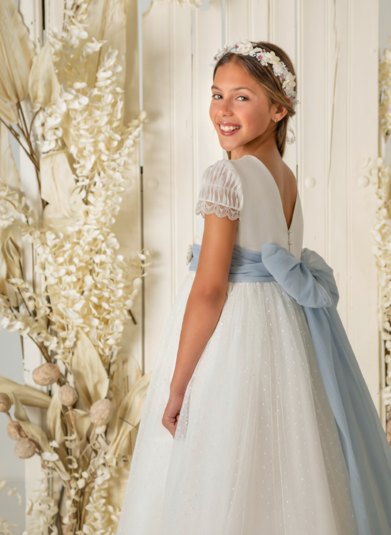 Vestido de comunión niña modelo A860 | ANA LAY Sevilla