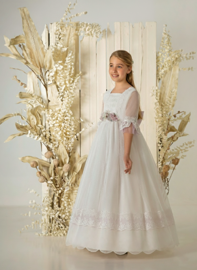 Vestido de comunión niña modelo A870 | ANA LAY Sevilla